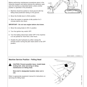 John Deere 753GL Tracked Feller Bunchers Operator's Manuals (OMF383390) - Image 2