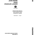 John Deere 455 Crawlers Operator's Manuals (OML35360) - Image 1