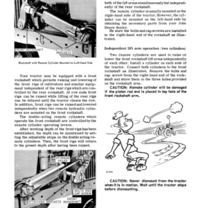 John Deere 3010 Row Crop Standard Tractor Operator's Manual (OMR32385) - Image 2