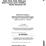 John Deere 9230, 9330, 9430, 9530, 9630 Tractors (016000-) Operator's Manual (OMRE312186) - Image 1
