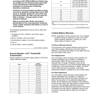 John Deere 9470RT, 9520RT, 9570RT (9RT) Tractors Operator's Manual (OMRE595631) - Image 4