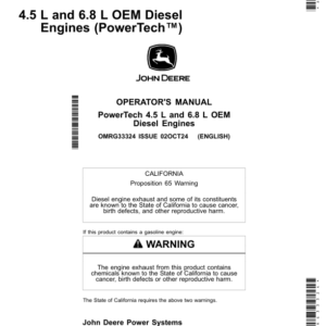 John Deere OMRG33324_19_20241002 Operator's Manual (OMRG33324) - Image 1