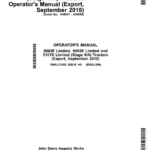 John Deere 5083E Limited, 5093E Limited, 5101E Limited (Stage IIIA) Tractors (September 2010) (340001-439999) Operator's Manual (OMSJ13552) - Image 1