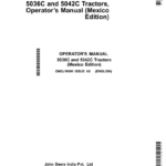 John Deere 5036C, 5042C Tractors (Mexico Edition) Operator's Manual (OMSJ19691) - Image 1