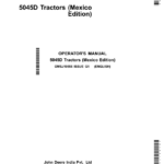 John Deere 5045D Tractors (Mexico Edition) Operator's Manual (OMSJ19856) - Image 1