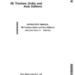 John Deere 5055E, 5060E, 5065E, 5075E Tractors (Asia) Operator's Manual (OMSJ23691) - Image 1