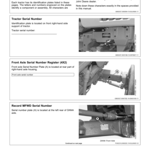 John Deere 5605 (SN:080729-), 5705 (SN:080942-) Tractor Operator's Manual (OMSU302498) - Image 2