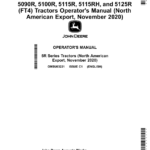 John Deere 5090R, 5100R, 5115R, 5115RH, 5125R (FT4) Tractors (November 2020-) (Export w/North American Configuration) Operator's Manual (OMSU63221) - Image 1