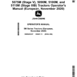 John Deere 5075M (Stage V), 5090M, 5100M, 5115M (Stage IIIB) Tractors (November 2020-) (Europe) Operator's Manual (OMSU63227) - Image 1