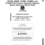 John Deere 5075M, 5090M, 5100M, 5100MH, 5115M (FT4) Tractors (North American) Operator's Manual (OMSU64425) - Image 1