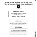 John Deere 6105E, 6120E, 6120EH, 6135E Final Tier IV Tractors (North America Edition) Operator's Manual (OMSU65872) - Image 1
