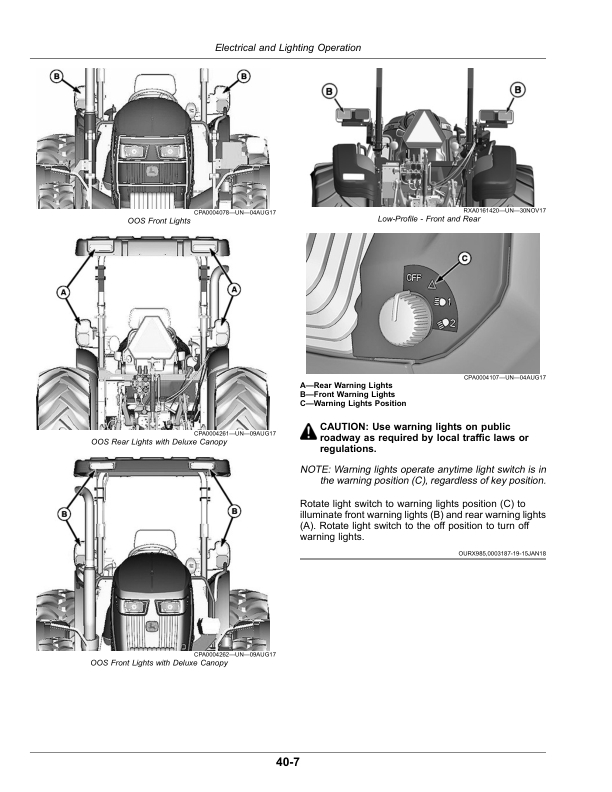 John Deere 5090E, 5090EL, 5100E (FT4) Tractors (October 2021-) (070000 ...