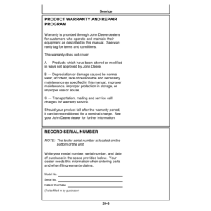 John Deere Moisture Chek Plus SW08120 Operator's Manual (OMSW08120) - Image 2