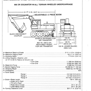 John Deere 690DR Excavators Operator's Manuals (OMT124550) - Image 3