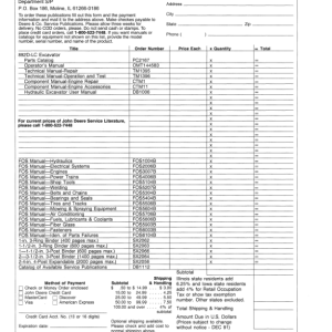 John Deere 892DLC Excavators Operator's Manuals (OMT144583) - Image 3