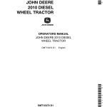 John Deere 2010 Tractors Operator's Manuals (OMT15372) - Image 1