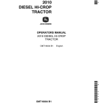 John Deere 2010 Tractors Operator's Manuals (OMT16004) - Image 1