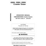 John Deere 450H, 550H, 650H Crawler Dozers Operator's Manuals (OMT182515) - Image 1