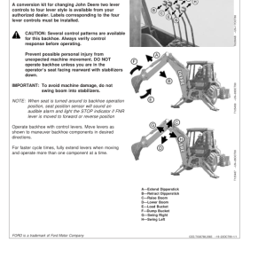 John Deere 410E Backhoes Operator's Manuals (OMT184380) - Image 3