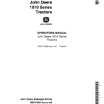 John Deere 1010 Series Tractors Operator's Manual (OMT19260) - Image 1