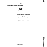 John Deere 1010 Landscape Loaders Operator's Manuals (OMT19437) - Image 1