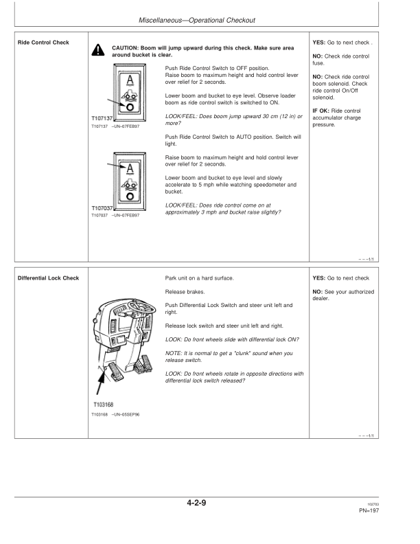John Deere 644H, 644HMH Loaders Operator's Manuals (OMT195362)