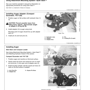 John Deere CA15, CA25, PA15, PA30 Attachments Operator's Manuals (OMT204105) - Image 2