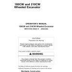 John Deere 180CW, 210CW Excavators Operator's Manuals (OMT213055) - Image 1