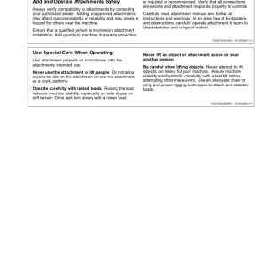 John Deere RT52, RT66 Attachments Operator's Manuals (OMT229529) - Image 2