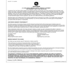 John Deere 703JH, 753JH, 759JH Tracked Harvesters Operator's Manuals (OMT231008) - Image 2