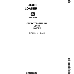 John Deere 300 Loaders Operator's Manuals (OMT24469) - Image 1