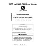 John Deere 318D, 320D Skid Steers Operator's Manuals (OMT253020) - Image 1