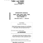 John Deere 540H, 548H, 640H, 648H, 748H, 848H Skidders Operator's Manuals (OMT255825) - Image 1