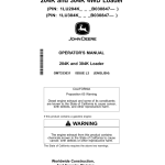 John Deere 204K, 304K Loaders Operator's Manuals (OMT333031) - Image 1