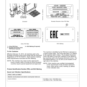 John Deere E330LC, E360, E360LC Excavators Operator's Manuals (OMT347511X19) - Image 2