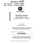 John Deere 410L Backhoe Loaders Operator's Manuals (OMT357556X19) - Image 1