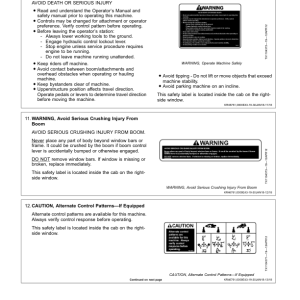 John Deere 210G, 210GLC Excavators Operator's Manuals (OMT364030X19) - Image 2