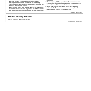 John Deere PC4, PC7, PC10 Attachments Operator's Manuals (OMT405711X19) - Image 2