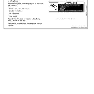 John Deere 643L-II, 843L-II Wheeled Feller Bunchers Operator's Manuals (OMT412053X19) - Image 4