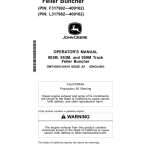 John Deere 903M, 953M, 959M Tracked Feller Bunchers Operator's Manuals (OMT430913X019) - Image 1