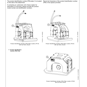 John Deere PC16, PC23, PC40 Attachments Operator's Manuals (OMT442369X019) - Image 2