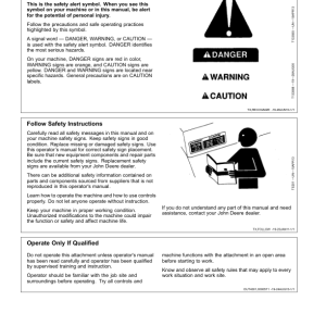 John Deere HH90 Hydraulic Hammers Operator's Manuals (OMT443817X019) - Image 2