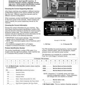 John Deere 803M, 853M, 859M Tracked Feller Bunchers Operator's Manuals (OMT444762X019) - Image 2