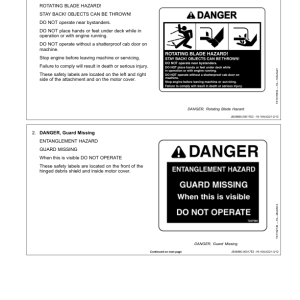 John Deere RE40, RE50 Attachments Operator's Manuals (OMT462896X019) - Image 2