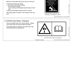 John Deere 2156G Forestry Excavator Operator's Manuals (OMT477400X019) - Image 3