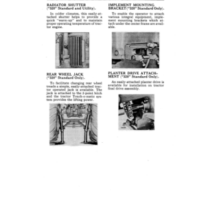 John Deere 320 Series Standard, Utility Tractor (325001-) Operator's Manual (OMT47757) - Image 2