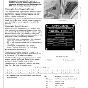 John Deere 310 P Backhoe Loaders Operator's Manuals (OMT481853X019) - Image 2