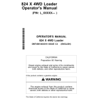 John Deere 824 X Loaders Operator's Manuals (OMT498146X019) - Image 1