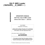 John Deere 524 P Loaders Operator's Manuals (OMT505719X019) - Image 1