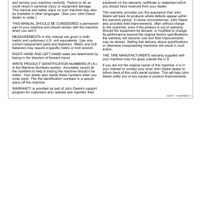 John Deere 770 P, 772 P Motor Graders Operator's Manuals (OMT507667X019) - Image 2